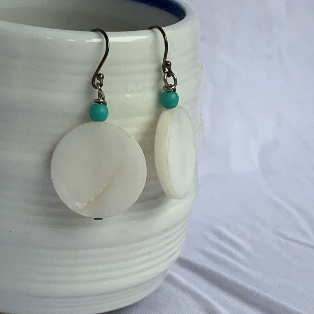 Shell and Turquoise Earrings
